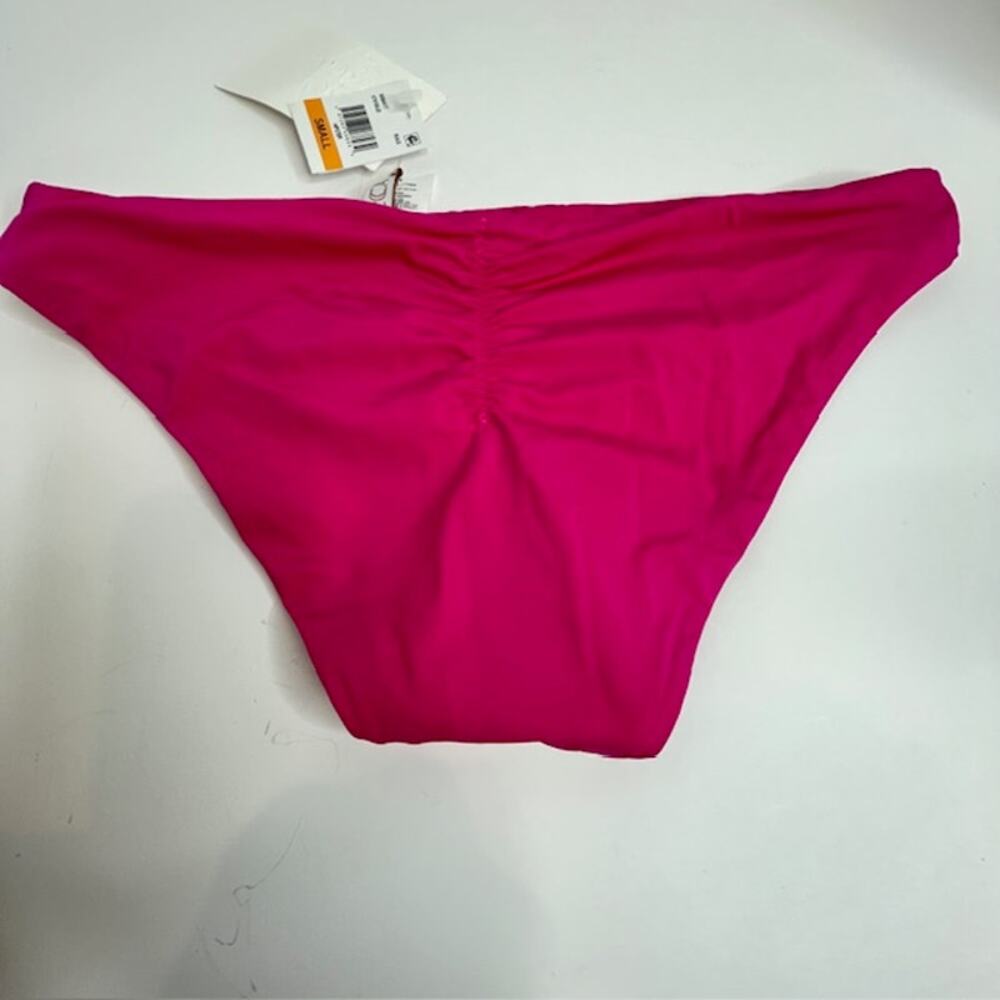 Becca Raspberry Ruched Swim Bottom Separates Small - Picture 7 of 10